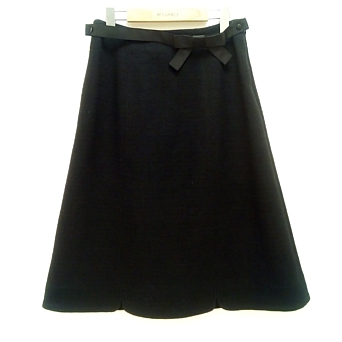 サマーツイード裾スカラップ6枚ハギ台形スカート　1/28up